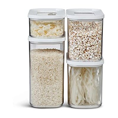 Mepal Set di 4 pezzi Contenitori Plastica per Alimenti con Coperchio Organizzatori da Cucina Trasparente, Impilabili & Ermetici 2 x 1000 ml, 1 x 1500 ml e 1 x 425 ml White Mepal Set di 4 pezzi Contenitori Plastica per Alimenti con Coperchio Organizzatori da Cucina Trasparente, Impilabili & Ermetici 2 x 1000 ml, 1 x 1500 ml e 1 x 425 ml White