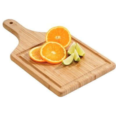 PREMIER Housewares Tagliere in bambù, Forma Pagaia con Scanalatura, Naturale PREMIER Housewares Tagliere in bambù, Forma Pagaia con Scanalatura, Naturale