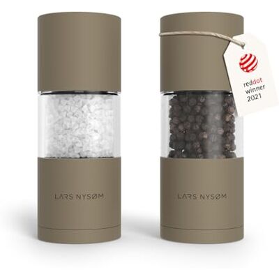 LARS NYSØM Macine Sale e Pepe Set Macinasale e Macinapepe Manuale Mill Set di Macine per Sale e Pepe in Acciaio Inossidabile Macinino in Ceramica Regolabile Designer Spice Mills Ricaricabile LARS NYSØM Macine Sale e Pepe Set Macinasale e Macinapepe Manuale Mill Set di Macine per Sale e Pepe in Acciaio Inossidabile Macinino in Ceramica Regolabile Designer Spice Mills Ricaricabile