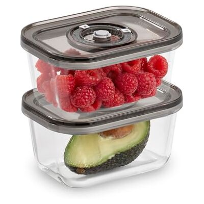 Contenitori sottovuoto in vetro Caso VacuBoxx Eco-Duo S - Contenitori per alimenti Contenitori sottovuoto in vetro Caso VacuBoxx Eco-Duo S - Contenitori per alimenti