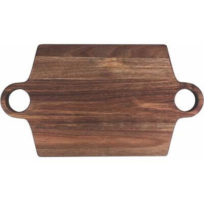 Tagliere rettangolare in legno di acacia - Forma rettangolare, Manici a occhiello Tagliere rettangolare in legno di acacia - Forma rettangolare, Manici a occhiello