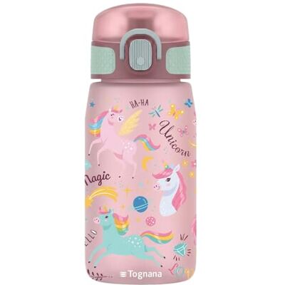 Tognana Meeny, borraccia unicorni 420 ml, tritan, multicolor Tognana Meeny, borraccia unicorni 420 ml, tritan, multicolor