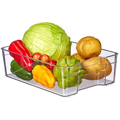 RELAXDAYS - 3x Fridge Organizer - Trasparente - Storage RELAXDAYS - 3x Fridge Organizer - Trasparente - Storage