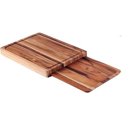 Tramontina Kit Tagliere + Vassoio in Teak 40 x 30 cm Tramontina Kit Tagliere + Vassoio in Teak 40 x 30 cm