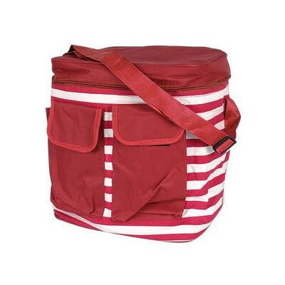 AQUAPRO Borsa Frigo Rettangolare con Tasche Righe, Azzuro AQUAPRO Borsa Frigo Rettangolare con Tasche Righe, Azzuro