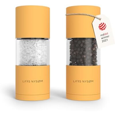 LARS NYSØM Macine Sale e Pepe Set Macinasale e Macinapepe Manuale Mill Set di Macine per Sale e Pepe in Acciaio Inossidabile Macinino in Ceramica Regolabile Designer Spice Mills Ricaricabile LARS NYSØM Macine Sale e Pepe Set Macinasale e Macinapepe Manuale Mill Set di Macine per Sale e Pepe in Acciaio Inossidabile Macinino in Ceramica Regolabile Designer Spice Mills Ricaricabile