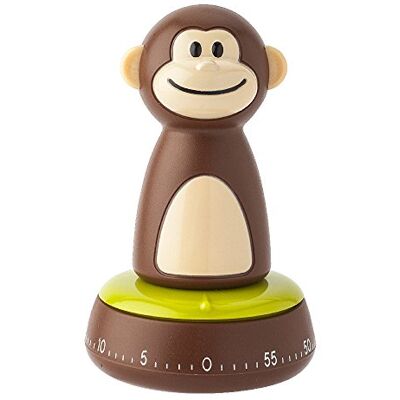 Joie Monkey Minutero per Cucina, Marrone, 6 x 6 x 10 cm Joie Monkey Minutero per Cucina, Marrone, 6 x 6 x 10 cm