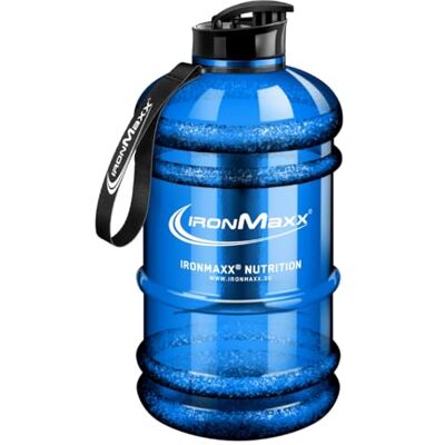IronMaxx Caricatore d'acqua – blu 2200 ml senza BPA a prova di perdite - Bottiglia d'acqua IronMaxx Caricatore d'acqua – blu 2200 ml senza BPA a prova di perdite - Bottiglia d'acqua