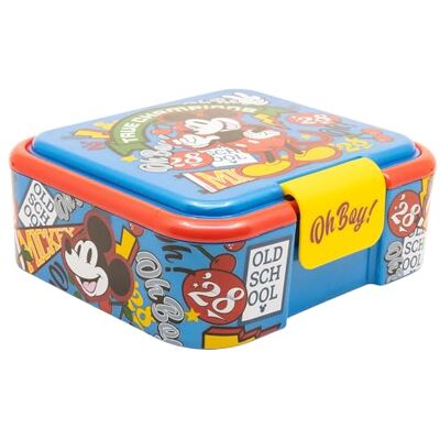 Stor Porta Pranzo Topolino per Bambini con 3 Scomparti 1786ml Lunch Box Robusta in Plastica Senza BPA Contenitore Merenda Scuola Sandwich Stor Porta Pranzo Topolino per Bambini con 3 Scomparti 1786ml Lunch Box Robusta in Plastica Senza BPA Contenitore Merenda Scuola Sandwich