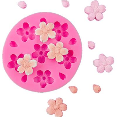 Generic Stampo in silicone 3D a forma di piccolo fiore di ciliegio, fatto a mano, stampo per fondente, gelatina, cioccolato, mousse, decorazione per torte, gesso, argilla polimerica, pasta di zucchero, Generic Stampo in silicone 3D a forma di piccolo fiore di ciliegio, fatto a mano, stampo per fondente, gelatina, cioccolato, mousse, decorazione per torte, gesso, argilla polimerica, pasta di zucchero,