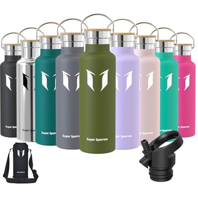 Super Sparrow Sparrow Borraccia Termica 620ml -Borracce Acciaio Inox -Bottiglia Cannuccia Super Sparrow Sparrow Borraccia Termica 620ml -Borracce Acciaio Inox -Bottiglia Cannuccia