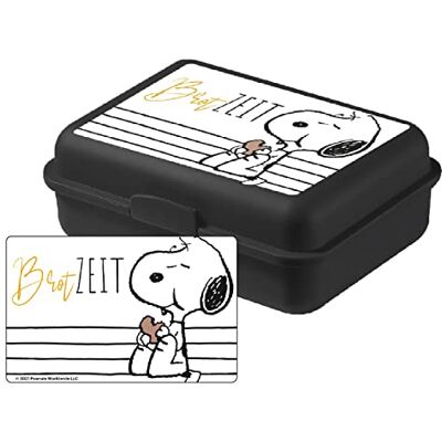 United Peanuts – Snoopy Contenitore per il pranzo, con divisorio, colore: Nero United Peanuts – Snoopy Contenitore per il pranzo, con divisorio, colore: Nero