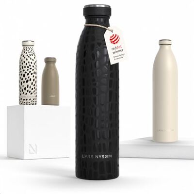 LARS NYSØM Borraccia Termica 750ml Borracce Termiche Bottiglia Isolata Borraccia Termica in Acciaio Inox 12h calda e 24h fredda Tenuta stagna Bottiglia d'Acqua per Sport LARS NYSØM Borraccia Termica 750ml Borracce Termiche Bottiglia Isolata Borraccia Termica in Acciaio Inox 12h calda e 24h fredda Tenuta stagna Bottiglia d'Acqua per Sport