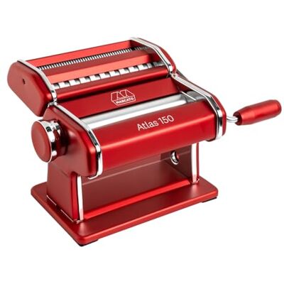 MARCATO Macchina per la Pasta Atlas 150, Rossa, Alluminio Anodizzato, per Lasagne, Fettuccine, Tagliolini, Compatibile con 11 Formati Extra. Linea Premium. MARCATO Macchina per la Pasta Atlas 150, Rossa, Alluminio Anodizzato, per Lasagne, Fettuccine, Tagliolini, Compatibile con 11 Formati Extra. Linea Premium.