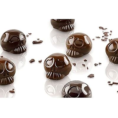 Stampo silicone Silikomart Teschio - Halloween Cioccolato Stampo silicone Silikomart Teschio - Halloween Cioccolato