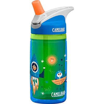 Camelbak Bottiglia d'Acqua, Unisex Bambini, Blu Rockets, 400 ml Camelbak Bottiglia d'Acqua, Unisex Bambini, Blu Rockets, 400 ml