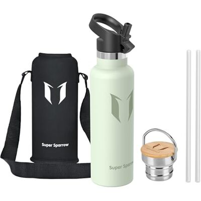 Super Sparrow Sparrow Borraccia Termica 620ml -Borracce Acciaio Inox -Bottiglia Cannuccia Super Sparrow Sparrow Borraccia Termica 620ml -Borracce Acciaio Inox -Bottiglia Cannuccia