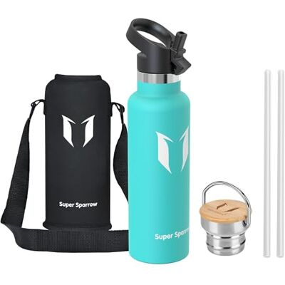 Super Sparrow Sparrow Borraccia Termica 620ml -Borracce Acciaio Inox -Bottiglia Cannuccia Super Sparrow Sparrow Borraccia Termica 620ml -Borracce Acciaio Inox -Bottiglia Cannuccia