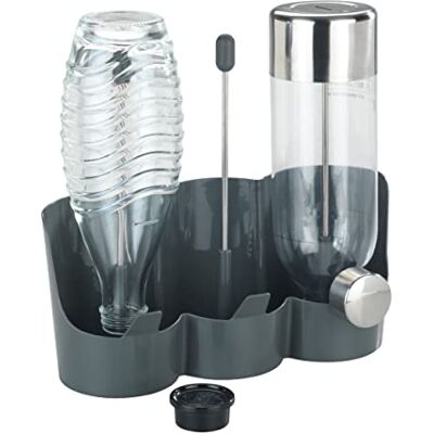 Wenko Portabottiglie Filia, supporto salvaspazio per riporre ad asciugare bottiglie d'acqua e borracce, con rivestimento antiscivolo, ideale per 3 bottiglie, 29 x 27 x 12,5 cm, in plastica ABS Wenko Portabottiglie Filia, supporto salvaspazio per riporre ad asciugare bottiglie d'acqua e borracce, con rivestimento antiscivolo, ideale per 3 bottiglie, 29 x 27 x 12,5 cm, in plastica ABS