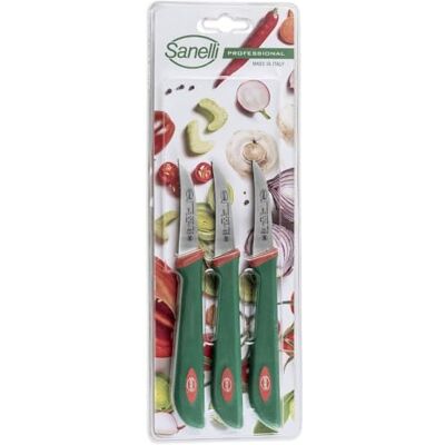 Sanelli Premana - Set di 3 Coltelli per Verdura e Frutta Sanelli Premana - Set di 3 Coltelli per Verdura e Frutta