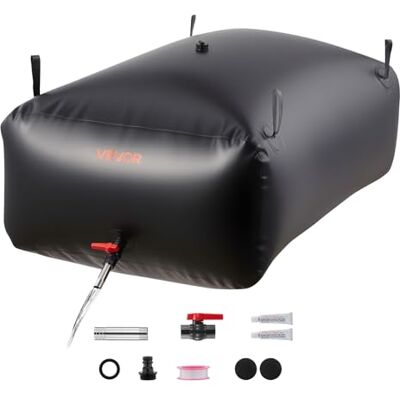 VEVOR Sacca di Stoccaggio dell'Acqua, Capacità 540 L, Contenitore per Acque Dolci Portatile, Serbatoio di Stoccaggio di Emergenza per Acque in PVC a Prova di Perdite e Antistrappo per Camper VEVOR Sacca di Stoccaggio dell'Acqua, Capacità 540 L, Contenitore per Acque Dolci Portatile, Serbatoio di Stoccaggio di Emergenza per Acque in PVC a Prova di Perdite e Antistrappo per Camper