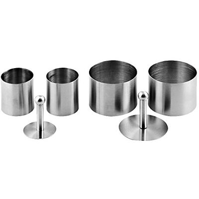 Weis Set di lattine da Dessert in Acciaio Inox, Argento, 9 x 8 x 8 cm Weis Set di lattine da Dessert in Acciaio Inox, Argento, 9 x 8 x 8 cm