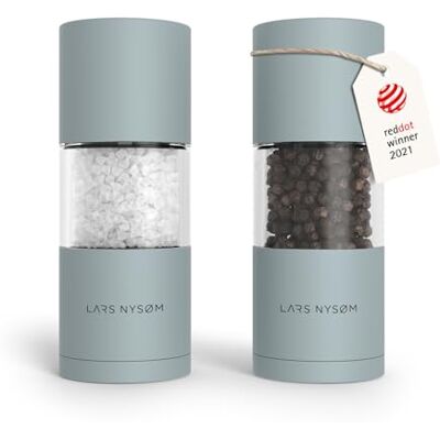 LARS NYSØM Macine Sale e Pepe Set Macinasale e Macinapepe Manuale Mill Set di Macine per Sale e Pepe in Acciaio Inossidabile Macinino in Ceramica Regolabile Designer Spice Mills Ricaricabile LARS NYSØM Macine Sale e Pepe Set Macinasale e Macinapepe Manuale Mill Set di Macine per Sale e Pepe in Acciaio Inossidabile Macinino in Ceramica Regolabile Designer Spice Mills Ricaricabile