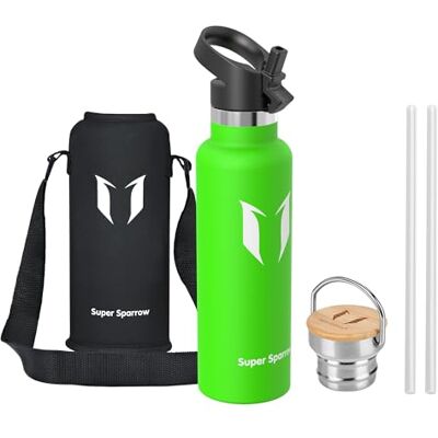 Super Sparrow Sparrow Borraccia Termica 620ml -Borracce Acciaio Inox -Bottiglia Cannuccia Super Sparrow Sparrow Borraccia Termica 620ml -Borracce Acciaio Inox -Bottiglia Cannuccia