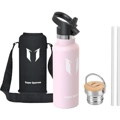 Super Sparrow Sparrow Borraccia Termica Bambini 500ml Borracce con Cannuccia -Bottiglia Super Sparrow Sparrow Borraccia Termica Bambini 500ml Borracce con Cannuccia -Bottiglia