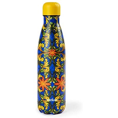 Trinacria Bottiglia in Acciaio Inox 50 cl - Tipo di Prodotto Trinacria Bottiglia in Acciaio Inox 50 cl - Tipo di Prodotto
