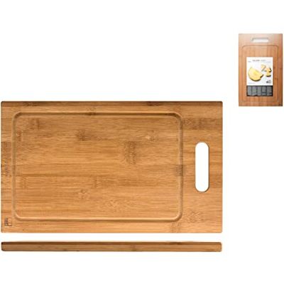 H&H Tagliere Bambu' Rettangolare con Bordo cm40x24 H&H Tagliere Bambu' Rettangolare con Bordo cm40x24
