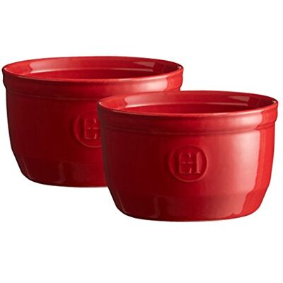 Emile Henry Burgundy No.10 Ramekin Set Of 2 - Ramekin Set Emile Henry Burgundy No.10 Ramekin Set Of 2 - Ramekin Set