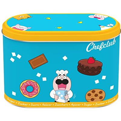 Scatola dello Zucchero Chefclub Kids - Contenitore in Metallo 1,5kg Scatola dello Zucchero Chefclub Kids - Contenitore in Metallo 1,5kg