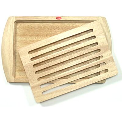 H&H Tagliere Pane in Legno Cm23X38 Utensili da Cucina, 23x38 cm H&H Tagliere Pane in Legno Cm23X38 Utensili da Cucina, 23x38 cm