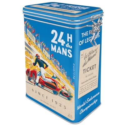 ART Contenitori da caffè retrò, 1,3 l, 24h Le Mans – Racing Poster Blue – Idee regalo per amanti dei motori, Official License Product (OLP), scatola con coperchio salva aroma, design vintage ART Contenitori da caffè retrò, 1,3 l, 24h Le Mans – Racing Poster Blue – Idee regalo per amanti dei motori, Official License Product (OLP), scatola con coperchio salva aroma, design vintage