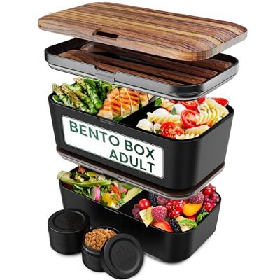 Umami Wenge Nero 1,5L Contenitore Bento - Lunch box Umami Wenge Nero 1,5L Contenitore Bento - Lunch box