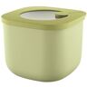 Guzzini Kitchen Active Design, STORE&MORE BIO, Contenitore Ermetico Alto per Frigo/Freezer/Microonde (S) Verde Avocado, 12,2 x 12,2 x h9,8 cm   750cc