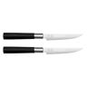 KAI Europe 67S -400 24,60 x 10 x 3 cm Steak Knife in Acciaio Inox 2 unità, Nero