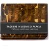 Stallion Tagliere in legno di acacia A3 297 mm x 420 mm x 40 mm