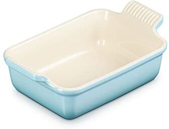 LE CREUSET Pirofila rettangolare Tradition in gres vetrificato, 19 cm, 1.1 L, Blu Caribe,