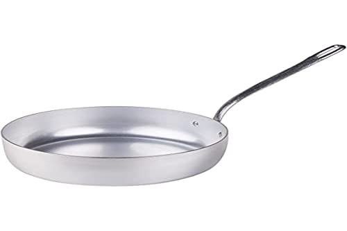 Pentole Agnelli Linea Family Cooking Alluminio Padella con Un Manico, Argento, 30 cm