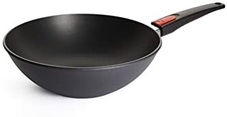 Woll S Wok in ghisa Diamond Lite, Diametro 30 cm, 10 cm di Altezza, con Manico Rimovibile