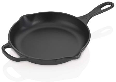 LE CREUSET Padella doppio becco Evolution in ghisa vetrificata, Rotonda, diameter 23 cm, Nero, 20182230000422