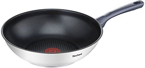 Tefal Daily Cook Padella Antiaderente in Acciaio Inox Wok 28 cm Acciaio Inox