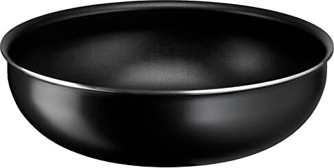 Lagostina Ingenio Essential Plus Wok Ø 28 cm, Pentola Wok Antiaderente in Alluminio per Gas e Forno, Salta Pasta con Indicatore di Cottura Thermosignal, Utilizzabile con Manico Removibile