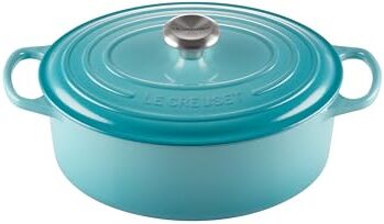 LE CREUSET Cocotte ovale Evolution in ghisa vetrificata, diameter 29 cm, Blu Caribe, 21178291702430