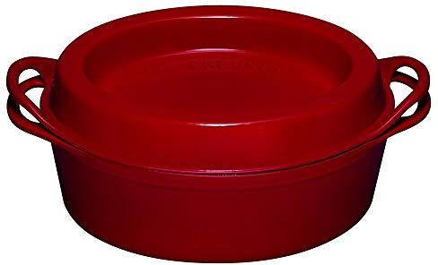 Le Creuset Doufeu ovale in ghisa vetrificata, diameter 32 cm, Ciliegia, 02460