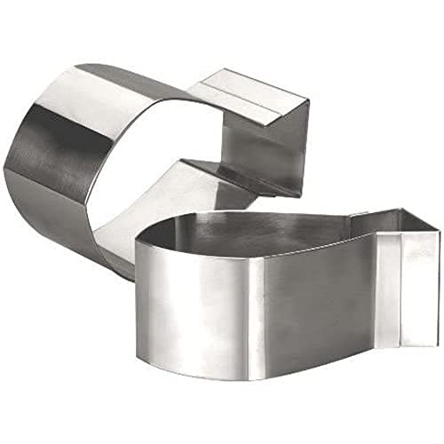 IBILI Pastry Ring Fish Shaped, Stainless Steel, Silver, 12 x 7 x 4.5 cm