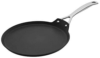 LE CREUSET Crepiera in Alluminio Antiaderente, diameter 24 cm, per per tutte le fonti di calore, induzione incluso, Nero,