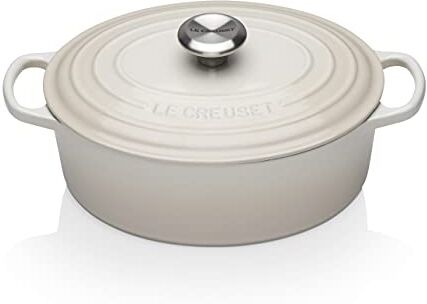 LE CREUSET Casseruola Evolution in Ghisa con Coperchio, diameter 27 cm, Meringue,